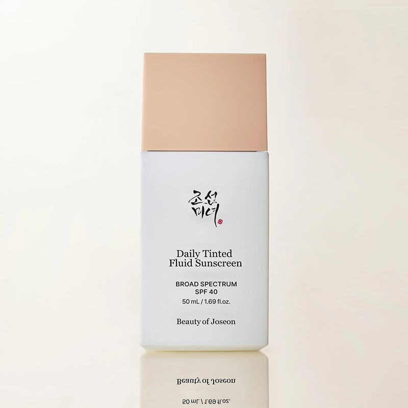 korean daily tinted fluid sunscreen